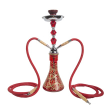 Cheap metal shisha pot price hookah 2 pipes wholesale